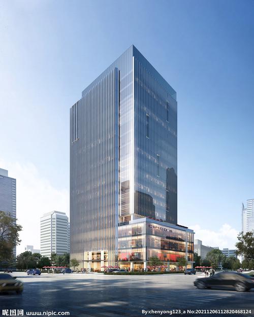 公建高层商业综合体效果图图片