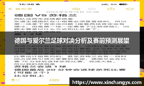 德国与爱尔兰足球对决分析及赛前预测展望
